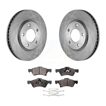 Front Brake Rotor Ceramic Pad Kit For Dodge Grand Caravan Chrysler Town & Country Voyager K8T-100211