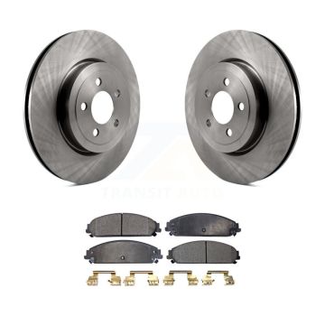 Front Disc Brake Rotor & Ceramic Pad Kit For Dodge Chrysler 300 Charger Challenger Magnum K8T-100221