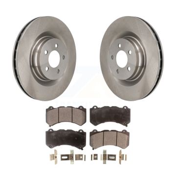 Front Disc Brake Rotors And Ceramic Pads Kit For Dodge Challenger Charger K8T-100225