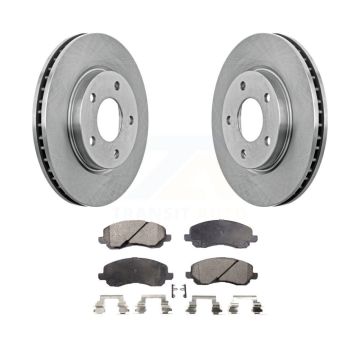 Front Disc Brake Rotors And Ceramic Pads Kit For Mitsubishi Lancer Dodge Caliber K8T-100227