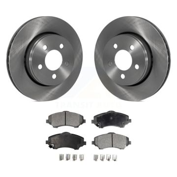 Front Disc Brake Rotors And Ceramic Pads Kit For Jeep Liberty Dodge Nitro K8T-100230