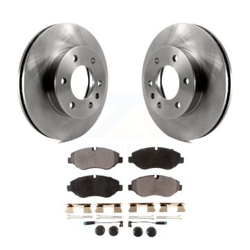 Front Disc Brake Rotor Ceramic Pad Kit For Sprinter 2500 Mercedes-Benz Dodge Freightliner K8T-100231