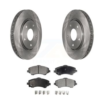 Front Brake Rotor Ceramic Pad Kit For Dodge Grand Caravan Journey Chrysler Town & Country K8T-100232