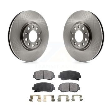 Front Disc Brake Rotors And Ceramic Pads Kit For Chrysler 200 Dodge Dart K8T-100244