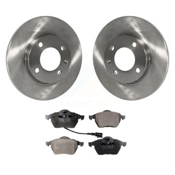 Front Brake Rotors & Ceramic Pad Kit For Volkswagen Jetta With 239mm Diameter Rotor K8T-100251