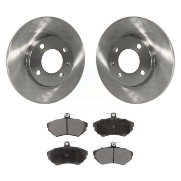 Front Disc Brake Rotors And Ceramic Pads Kit For 1996 Volkswagen Golf 1.9L K8T-100252