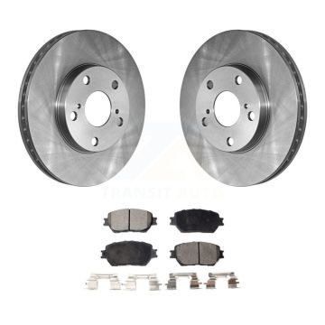 Front Disc Brake Rotors And Ceramic Pads Kit For Toyota Camry With 275mm Diameter Rotor K8T-100278