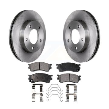 Front Disc Brake Rotors And Ceramic Pads Kit For Mazda Protege Protege5 K8T-100281