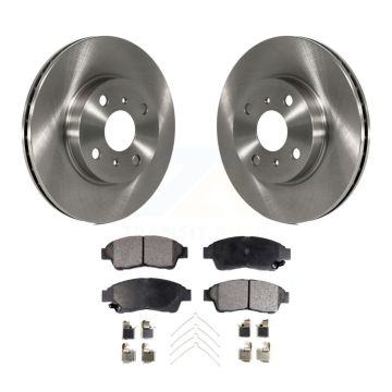 Front Disc Brake Rotors And Ceramic Pads Kit For 1993-1997 Toyota Corolla Geo Prizm K8T-100283