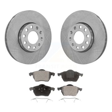 Front Disc Brake Rotors And Ceramic Pads Kit For Audi A4 Quattro Volkswagen Passat A6 K8T-100288