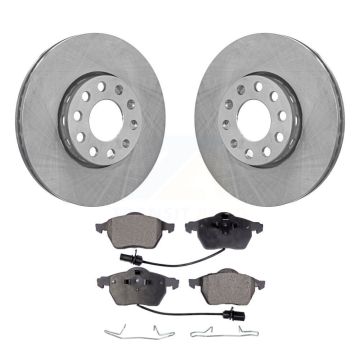 Front Disc Brake Rotors And Ceramic Pads Kit For Audi A4 Quattro Volkswagen Passat A6 K8T-100289