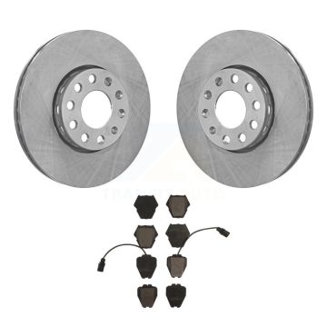 Front Disc Brake Rotors And Ceramic Pads Kit For Volkswagen Passat Audi A4 Quattro K8T-100290