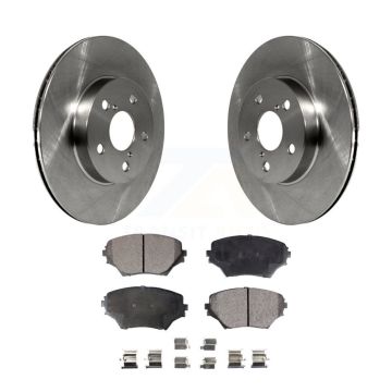 Front Brake Rotors & Ceramic Pad Kit For 2001-2003 Toyota RAV4 BATTERY EV (EV BEV) engine K8T-100301