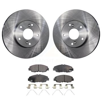 Front Disc Brake Rotors And Ceramic Pads Kit For 2014-2015 Honda Civic Touring K8T-100311