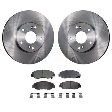 Front Disc Brake Rotors And Ceramic Pads Kit For 2011 Honda Civic GX K8T-100312