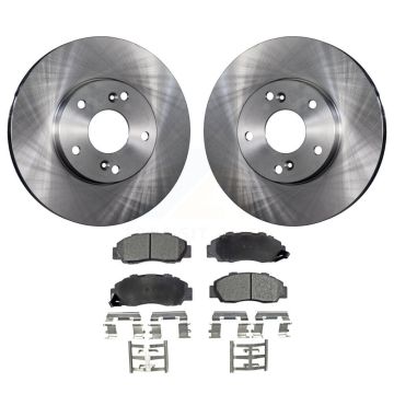 Front Disc Brake Rotors And Ceramic Pads Kit For 1998-2002 Honda Accord 3.0L K8T-100313