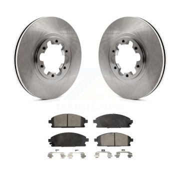 Front Disc Brake Rotors And Ceramic Pads Kit For Nissan Pathfinder INFINITI QX4 K8T-100317
