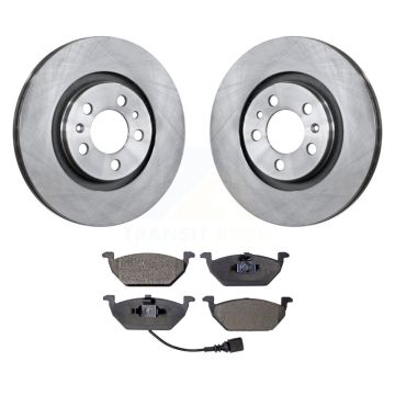 Front Disc Brake Rotors And Ceramic Pads Kit For Volkswagen Jetta Golf Beetle City K8T-100320