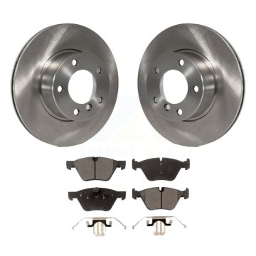 Front Disc Brake Rotors And Ceramic Pads Kit For BMW 528i 525i K8T-100329