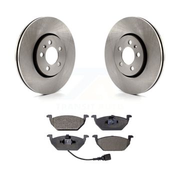 Front Brake Rotor And Ceramic Pad Kit For Volkswagen Golf With 288mm Diameter K8T-100331