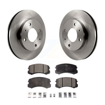 Front Disc Brake Rotors And Ceramic Pads Kit For Mitsubishi Lancer K8T-100333