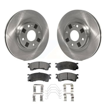Front Disc Brake Rotors And Ceramic Pads Kit For 1999-2000 Mazda Protege 1.8L K8T-100334