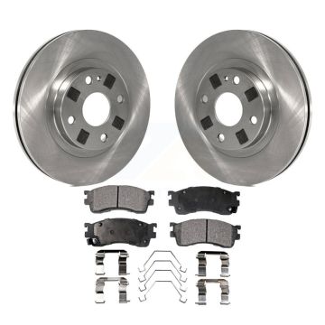 Front Disc Brake Rotors And Ceramic Pads Kit For Mazda Protege K8T-100335