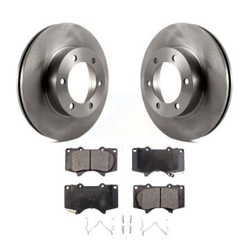 Front Disc Brake Rotors And Ceramic Pads Kit For Toyota Tundra Sequoia K8T-100342