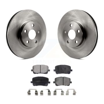 Front Disc Brake Rotor & Ceramic Pad Kit For 2003-2008 Toyota Corolla Matrix Pontiac Vibe K8T-100344