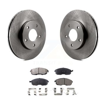 Front Disc Brake Rotors And Ceramic Pads Kit For 2000-2001 Nissan Maxima INFINITI I30 K8T-100347