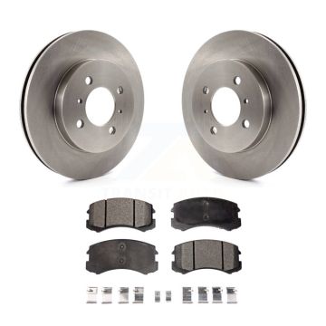 Front Disc Brake Rotors And Ceramic Pads Kit For Mitsubishi Lancer K8T-100351