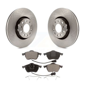 Front Disc Brake Rotors And Ceramic Pads Kit For 1997-1999 Audi A8 Quattro K8T-100356