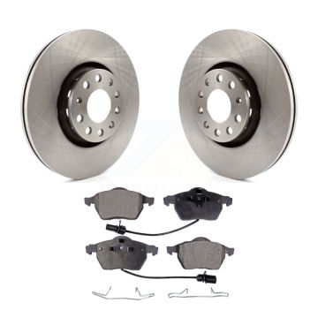 Front Disc Brake Rotors And Ceramic Pads Kit For Audi A4 Quattro A6 S6 S4 K8T-100358