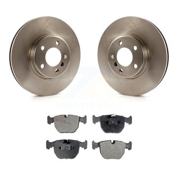 Front Disc Brake Rotors And Ceramic Pads Kit For BMW X5 K8T-100363