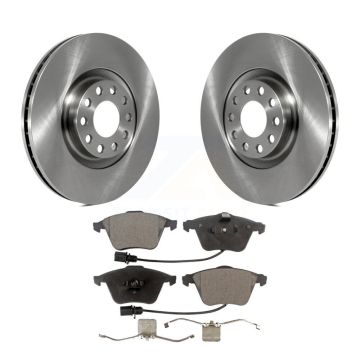 Front Disc Brake Rotors And Ceramic Pads Kit For Audi A4 Quattro K8T-100364
