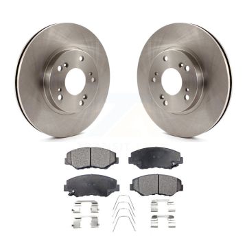 Front Disc Brake Rotors And Ceramic Pads Kit For 2002-2004 Honda CR-V K8T-100381