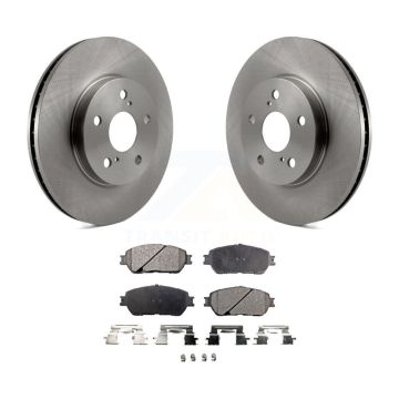 Front Disc Brake Rotors Ceramic Pad Kit For Toyota Sienna Camry Solara Avalon Lexus ES300 K8T-100383