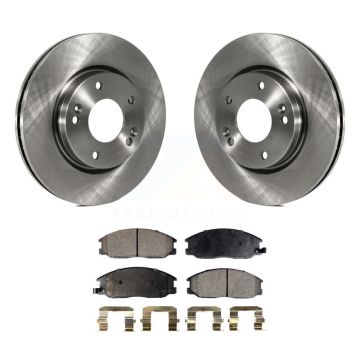 Front Brake Rotors & Ceramic Pad Kit For Hyundai Santa Fe With 276mm Diameter Rotor K8T-100393