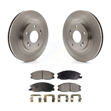Front Brake Rotors & Ceramic Pad Kit For Hyundai Santa Fe With 294mm Diameter Rotor K8T-100394