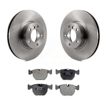 Front Disc Brake Rotors And Ceramic Pads Kit For BMW 530i 540i K8T-100396