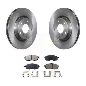 Front Disc Brake Rotors And Ceramic Pads Kit For INFINITI G35 Nissan 350Z K8T-100401