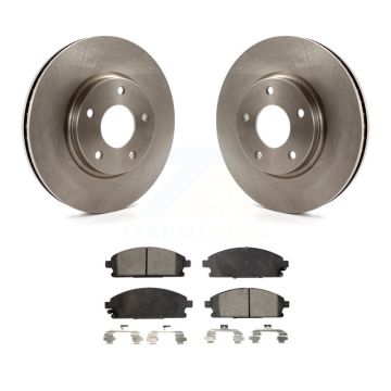 Front Disc Brake Rotors And Ceramic Pads Kit For 2004-2009 Nissan Quest K8T-100404