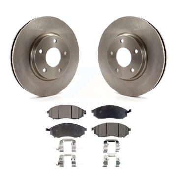 Front Disc Brake Rotors And Ceramic Pads Kit For INFINITI Q45 M45 K8T-100405