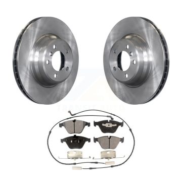 Front Disc Brake Rotors And Ceramic Pads Kit For BMW 750i 750Li 745i 745Li 760Li 760i K8T-100406