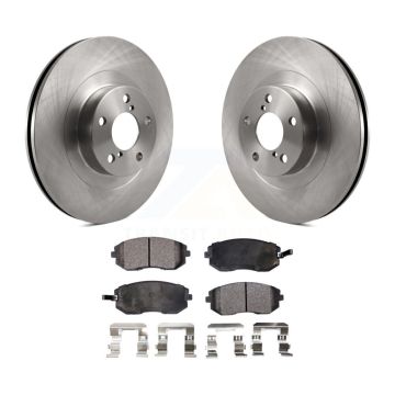Front Brake Rotors & Ceramic Pad Kit For Subaru Forester Impreza Outback Legacy Baja Saab K8T-100411