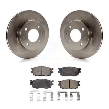 Front Disc Brake Rotors And Ceramic Pads Kit For 2006 Hyundai Accent Hatchback K8T-100416