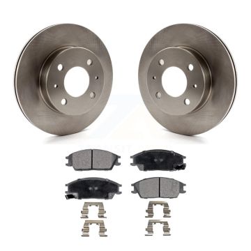 Front Disc Brake Rotors And Ceramic Pads Kit For 2000-2005 Hyundai Accent K8T-100417