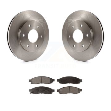 Front Disc Brake Rotor & Ceramic Pad Kit For Nissan TITAN Pathfinder Armada INFINITI QX56 K8T-100420