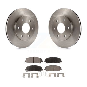 Front Disc Brake Rotors And Ceramic Pads Kit For INFINITI QX56 K8T-100421