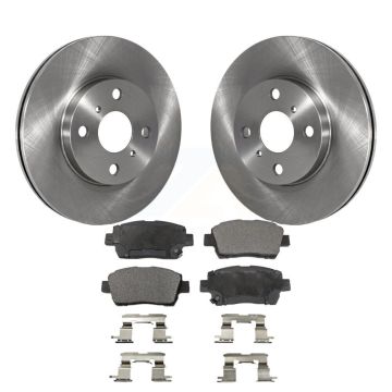 Front Disc Brake Rotors And Ceramic Pads Kit For 2004-2006 Scion xB xA K8T-100422
